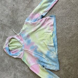 Cropped Tie-Dye Hoodie. Barely worn